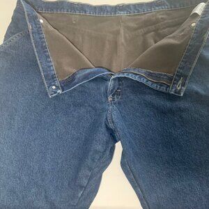Wrangler Men Fully Lined Warm Heavy Duty Carpenter Utility Jeans - Size 42x30